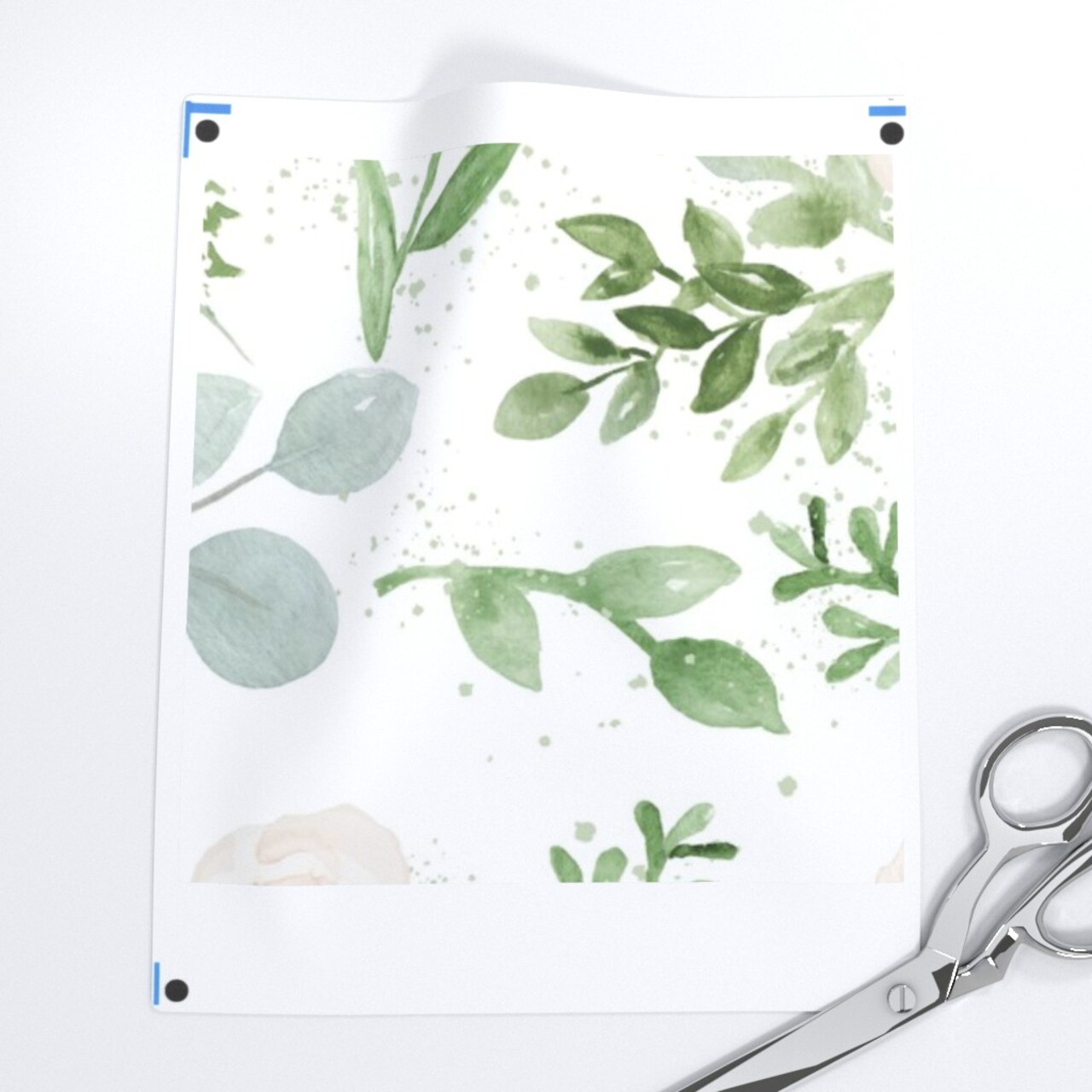 Floral Watercolor Botanical Garden Wedding Custom Pre-pasted Wallpaper by Spoonflower Pre-Pasted Wallpaper 2FT Wide